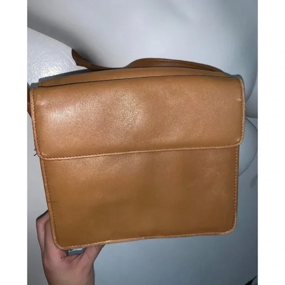 TIGNANELLO Brown Leather Crossbody Shoulder Purse - Picture 5 of 8